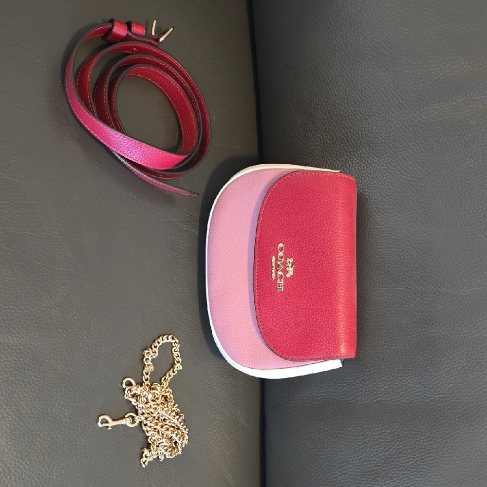 Coach Two-Tone Pink Crossbody Bag